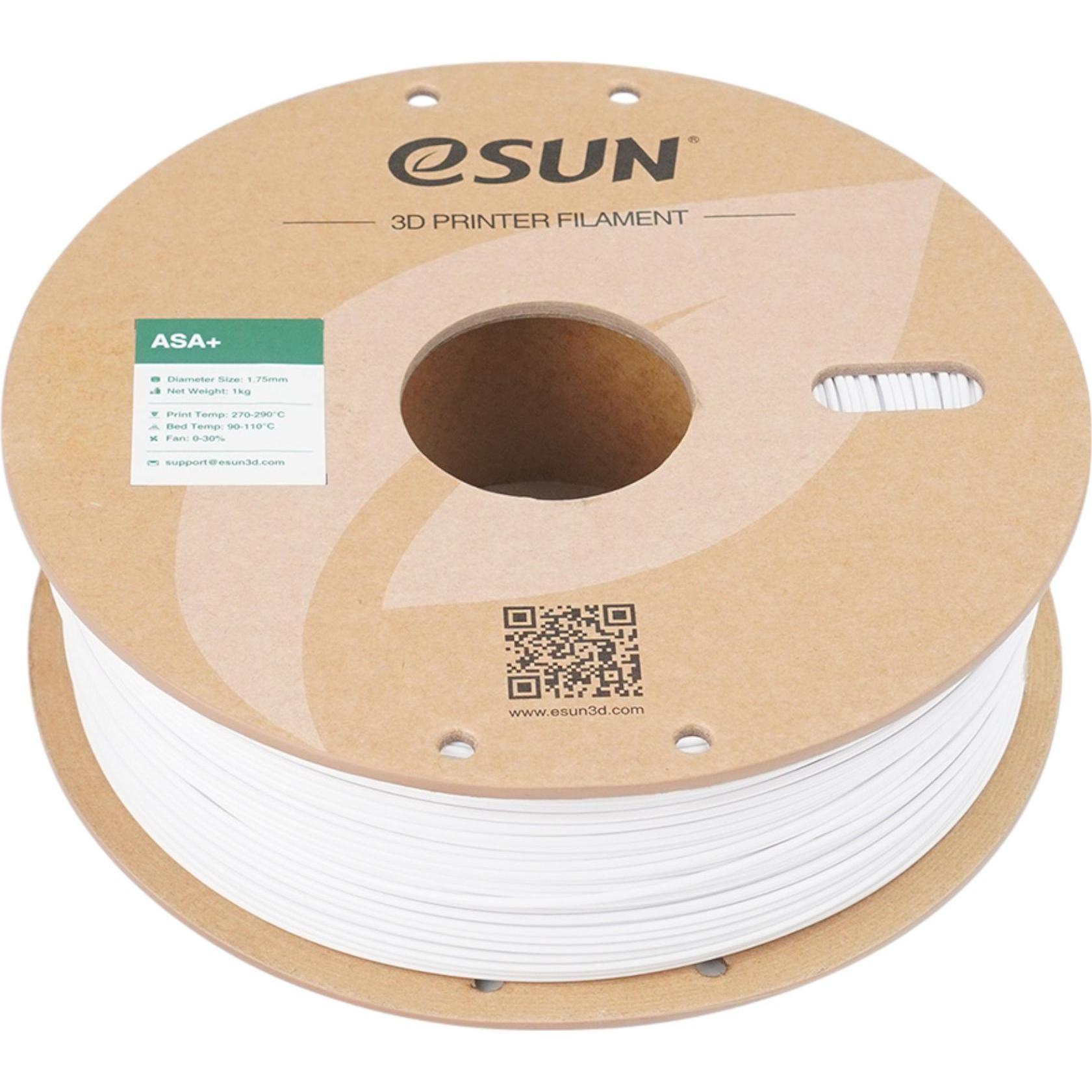 Thumbnail - eSUN ASA+ 1,75mm COLD WHITE 1kg (ASA, 1.75 mm, 1000 g, Weiss), 3D Filament, Weiss