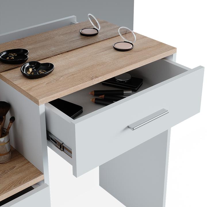 Image du produit Vicco Conrada avec tabouret et éclairage (80 x 36 x 131,5 cm)