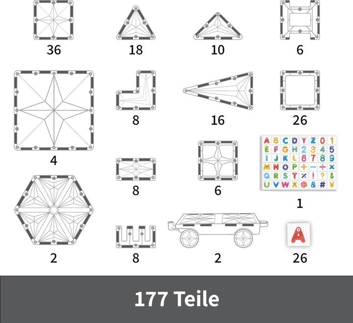 Image du produit Mntl Magnetic Tiles Mega Pastell Pack