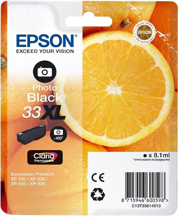 Produktbild Epson 33XL Claria Premium (PBK)