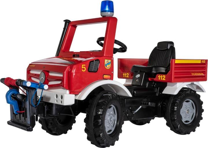 Actual product image Rolly Toys rollyUnimog Fire Brigade Unimog with winch pedal vehicle for children