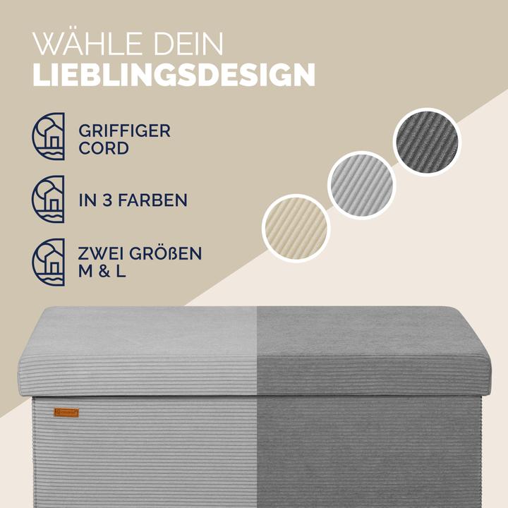 Image du produit Casaria Coffre de siège Cord (114 cm)