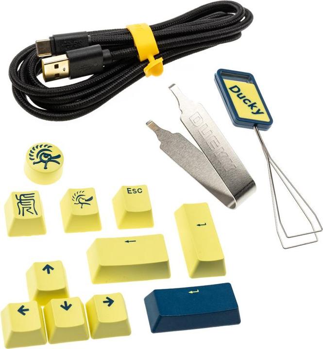 Produktbild Ducky One 3 Daybreak Gaming Tastatur, RGB LED - MX-Red (US) (US, Kabelgebunden)