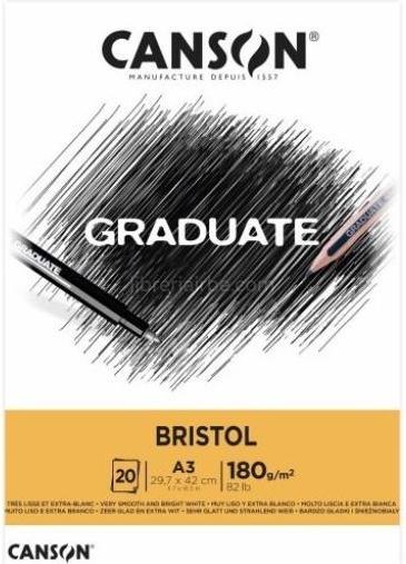 Image du produit Canson Bloc d'études GRADUATE BRISTOL, DIN A3 (A3)