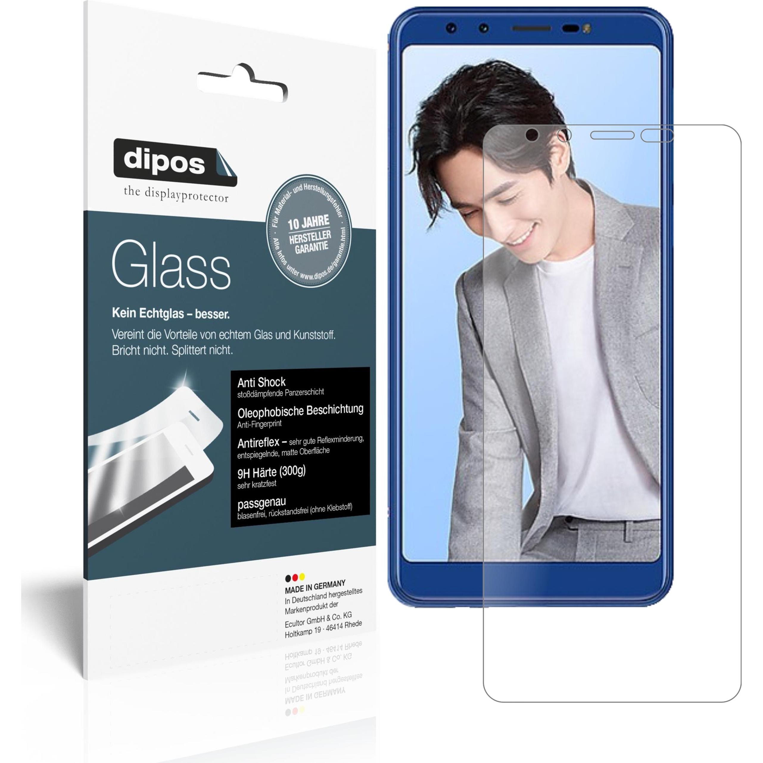 Dipos Displayschutz Anti-Shock (2 Stück, Lenovo K5s), Smartphone Schutzfolie, Transparent