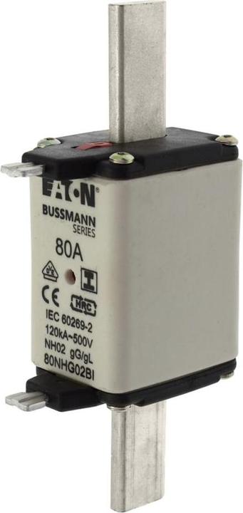 Actual product image Eaton 80NHG02BI NH fuse with mechanical fuse indicator Fuse size = D02 500V 3pcs. (80 A)