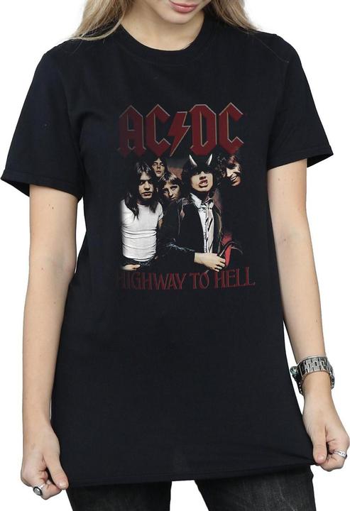 Produktbild AC/DC Highway To Hell Baumwolle Boyfriend TShirt (S)