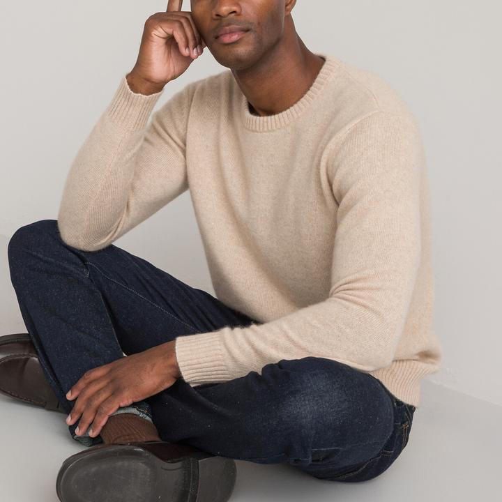 Produktbild La Redoute Collections Kaschmir-Pullover mit rundem Ausschnitt (L)