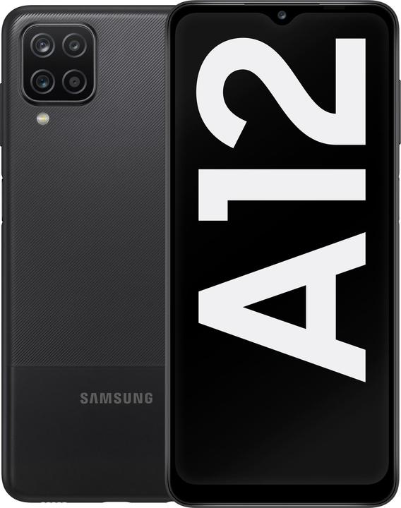 Produktbild Samsung Galaxy A12 (2021) EU (64 GB, Black, 6.50", Dual SIM, 4G)