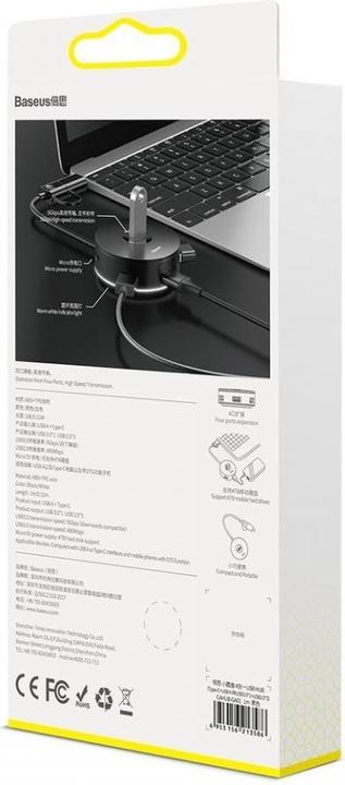 Image du produit Baseus CAHUB-GA01 (USB-C, USB-A, 4 ports)
