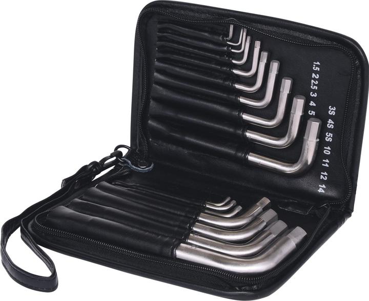 Actual product image KS Tools TITANplus angle wrench set, hexagon socket, 17 pieces