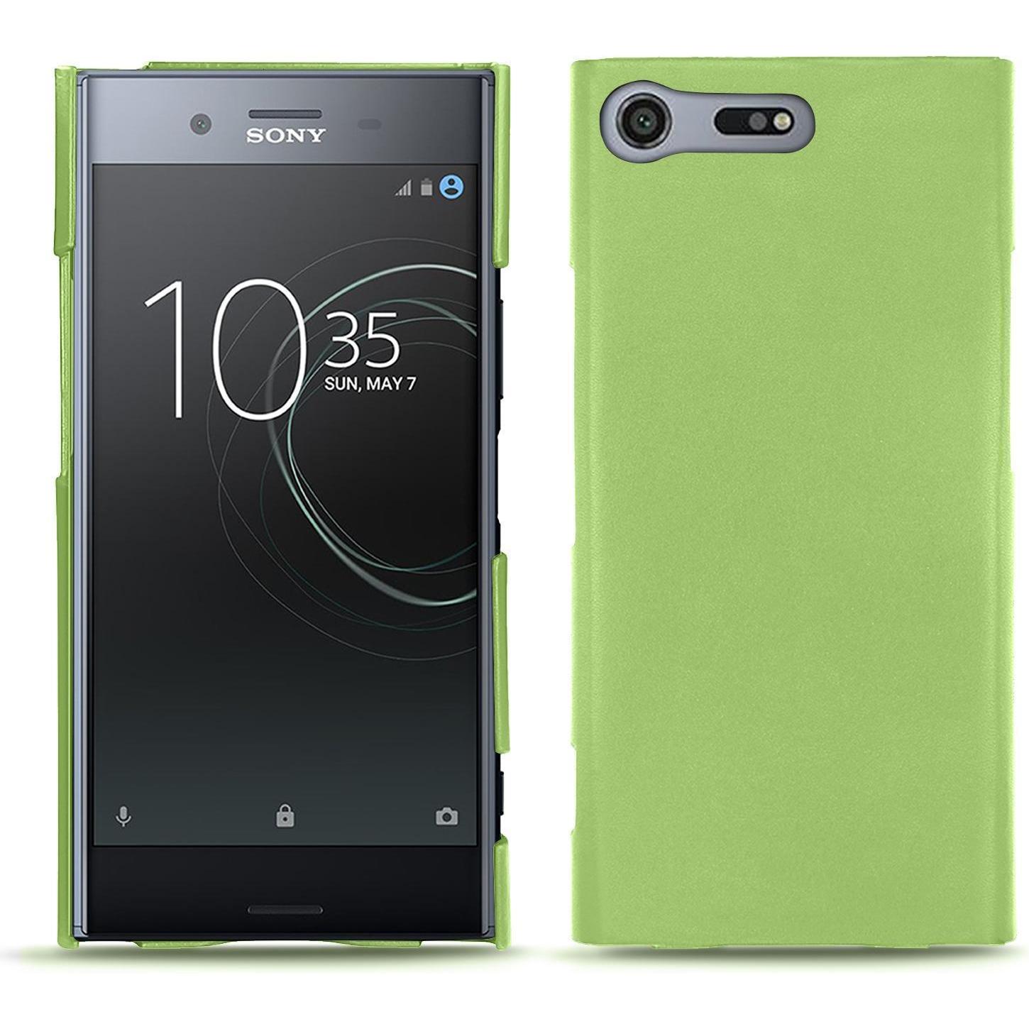 Noreve Lederschutzhülle (Sony Xperia XZ Premium), Smartphone Hülle, Grün