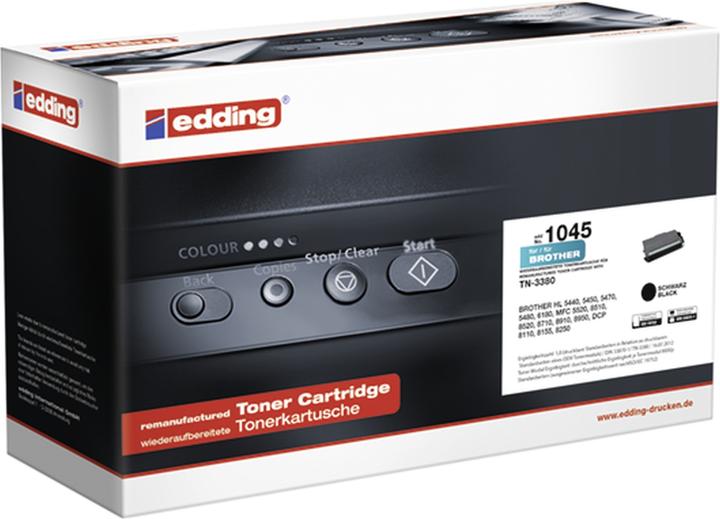 Edding EDD-1045 - Toner - Brother - nero - TN-3380 - rigenerato - Compatibile - Cartuccia toner (FC)