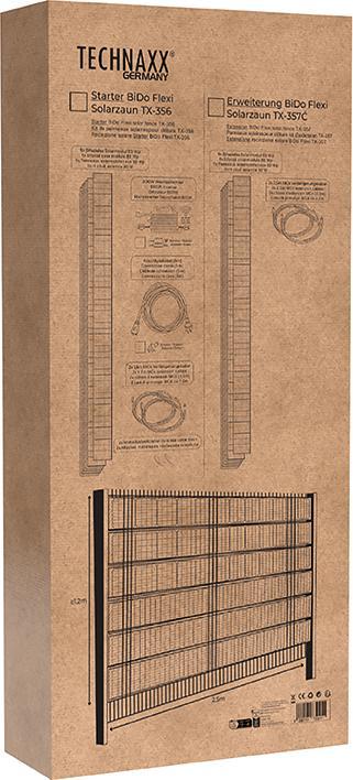Produktbild Technaxx Erweiterung BiDo Flexi Solarzaun TX-357 (480 W)
