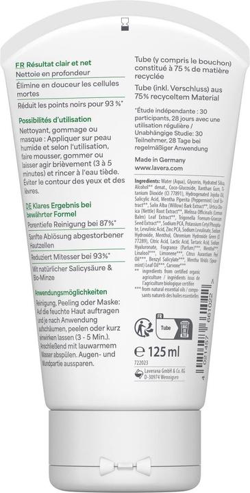 Produktbild Lavera Peeling Mas 3in1 Pur Bea Tb 125ml (125 ml)
