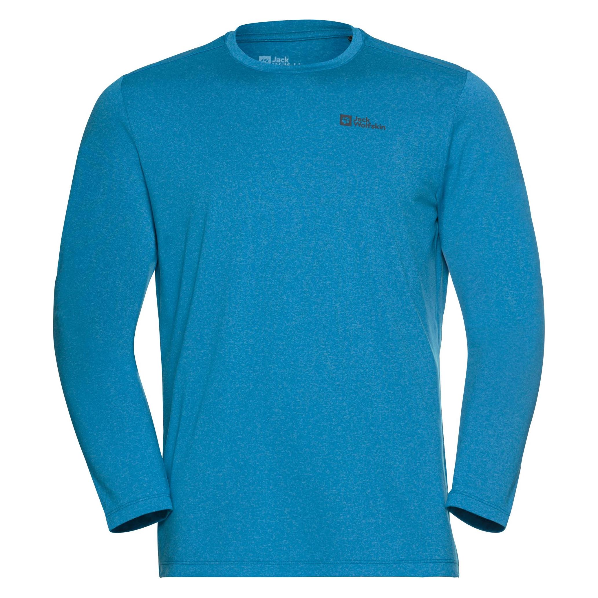 Jack Wolfskin, Herren, Sportshirt, Sky Thermal L/S M (M), Blau, M