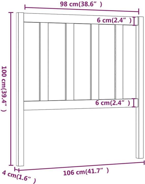 Actual product image VidaXL Lynsay (106 x 4 x 100 cm)