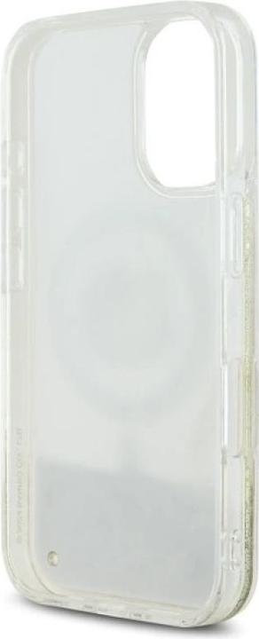 Produktbild Hello Kitty HKHMP16SLGDIH iPhone 16 6.1" biały złoty/white gold hardcase Liquid Glitter Fever MagSa (Apple iPhone 16)