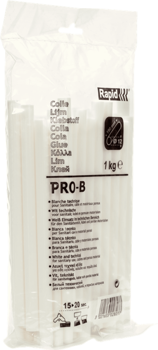 Nutritional values and ingredients Rapid PRO-B glue sticks Ø12x190mm 1.0 kg, bag