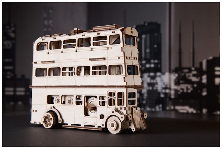 Actual product image Ugears Harry Potter Knight Bus