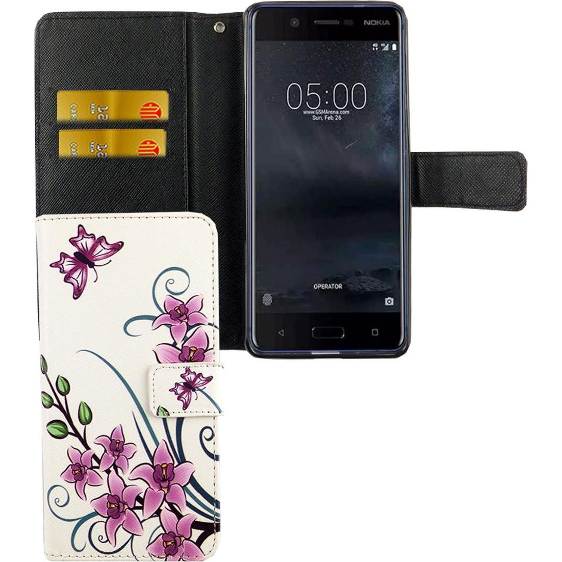 Thumbnail - König Design Hülle Handy Schutz für Nokia 5.1 Case Cover Tasche Wallet Etui Handyhülle Bumper (Nokia 5.1), Smartphone Hü...