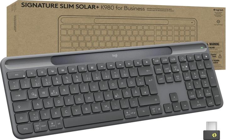 Produktbild Logitech Signature Slim Solar+ K980 for Business (Schweiz, Kabellos)