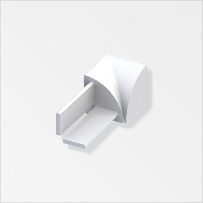 Actual product image Alfer Quarter circle inside corner ABS (95 mm)