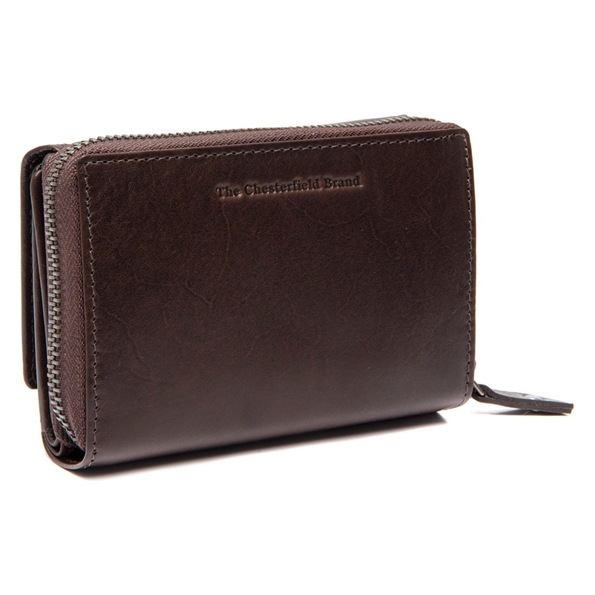 The Chesterfield Brand, Damen, Portemonnaie, Salviano Geldbörse Rfid Schutz Leder 13.5 Cm, Braun