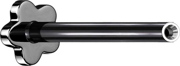 Immagine prodotto Star Piercing Asta per Labret Micro Threadless Flower nera (Titanio, senza ottone)