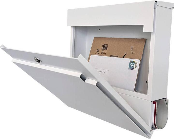 Produktbild SafePost 810 Design-Briefkasten weiss RAL9003 matt