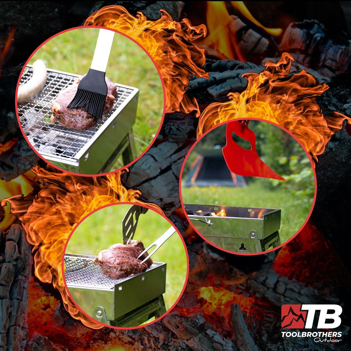 Thumbnail - Tool Brothers, Holzkohlegrill, Outdoor Grill Set (22 cm)