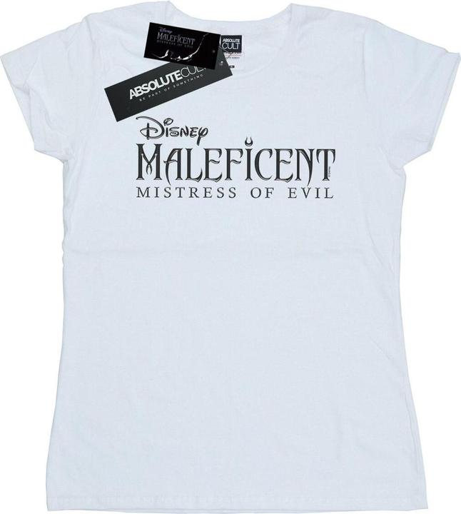 Actual product image Disney Womens/Ladies Maleficent Mistress Of Evil Logo Cotton T-Shirt (S)