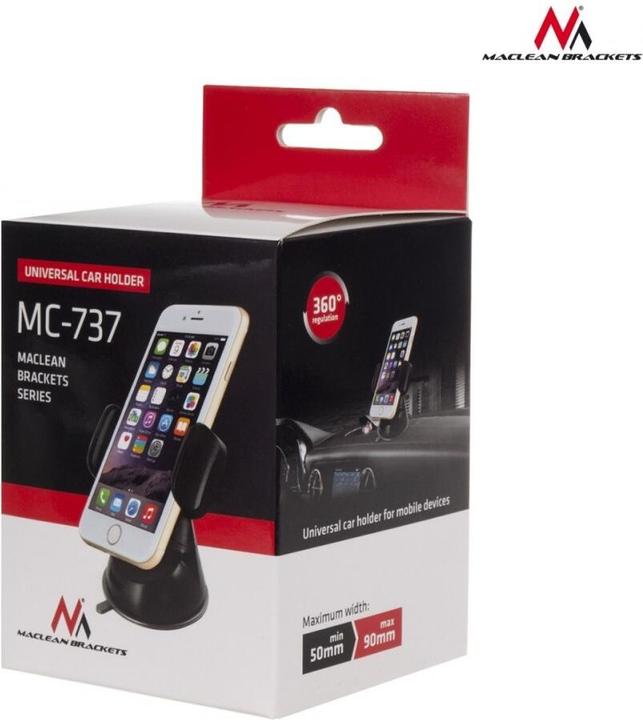 Image du produit Maclean MC-737 support Support passif Appareil mobile/Smartphone Noir