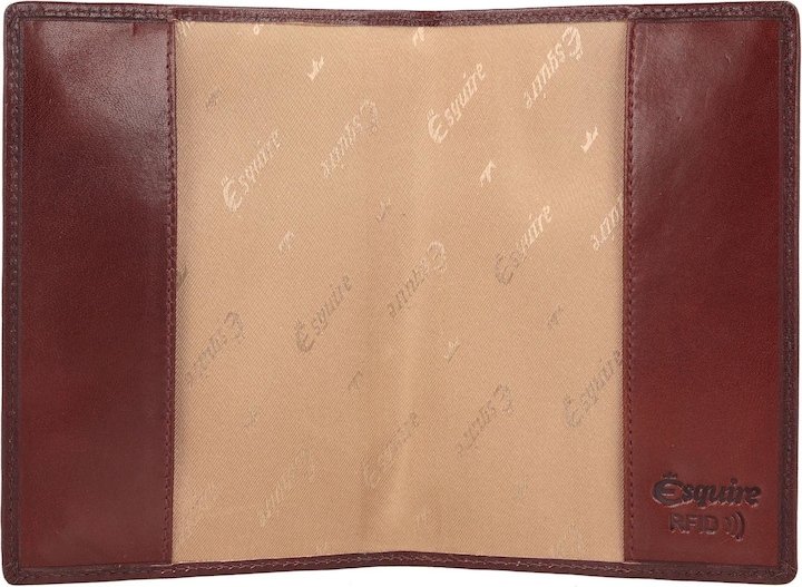 Actual product image Esquire Toscana passport case leather 9.5 cm