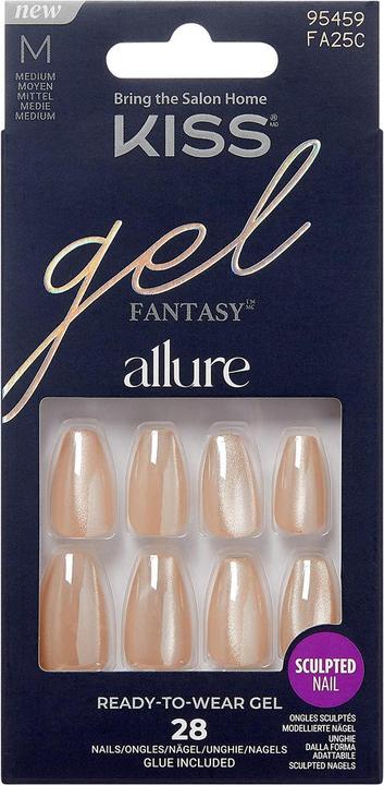 Image du produit KISS Gel Fantasy Allure Moonbeam 28 Pcs - Gel Nails (Ongles artificiels, Rayon de lune)