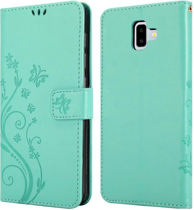 Actual product image Cadorabo Flower Book Cover (Samsung Galaxy J6+)