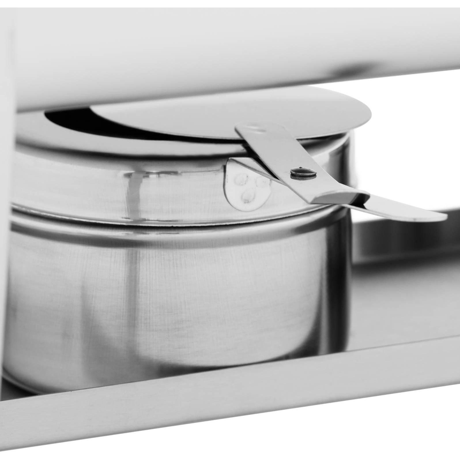 Thumbnail - Royal Catering Chafing Dish Set Warmhaltebehälter Rechaud Wärmebehälter 2 x 8 l Edelstahl, Warmhalteplatte, Silber
