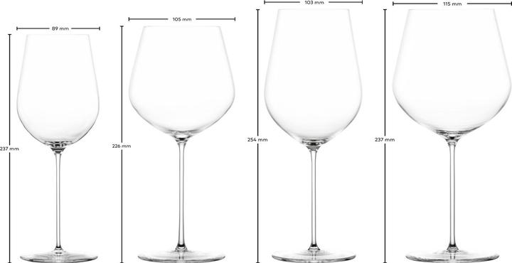 Actual product image Zwiesel VUELO Rotwein- und Weissweingläserset (60 cl, 8 Glasses, Red wine glasses, White wine glasses)