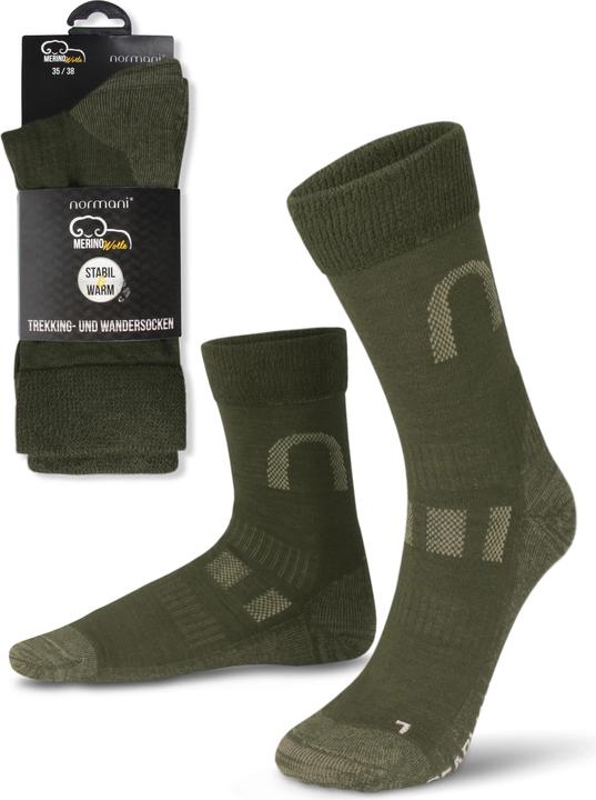 Actual product image Normani 2 pairs of Melton merino wool hiking and trekking socks (pack of 2, 43 - 46)