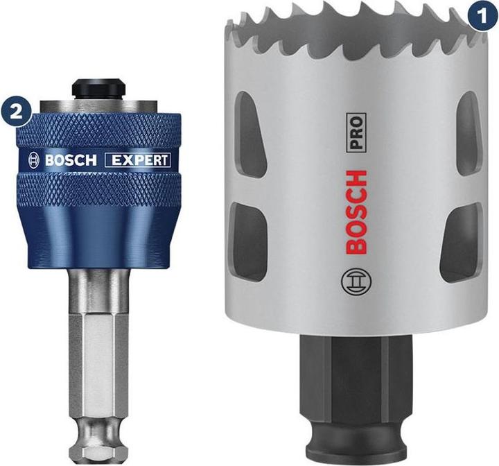 Actual product image Bosch Professional Zubehör Lochsägen-Set (20 mm, 22 mm, 25 mm, 32 mm, 35 mm, 40 mm, 44 mm, 51 mm, 60 mm, 68 mm, 76 mm)