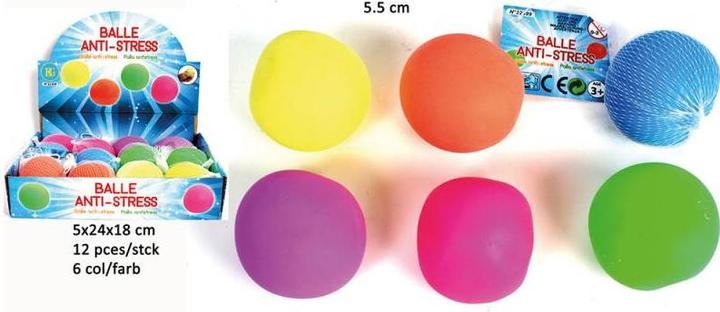 Actual product image Magni Anti-stress balls 5.5cm 6 colours