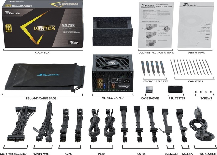 Actual product image Seasonic VERTEX-GX-750 (750 W)