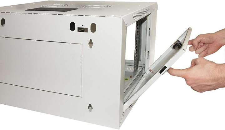 Produktbild Connetto Met Sicherheitsglastür aus Metall, klappbaren Seiten und stabiler Stahlkonstruktion (10.86 HE, 19 Zoll Rack)