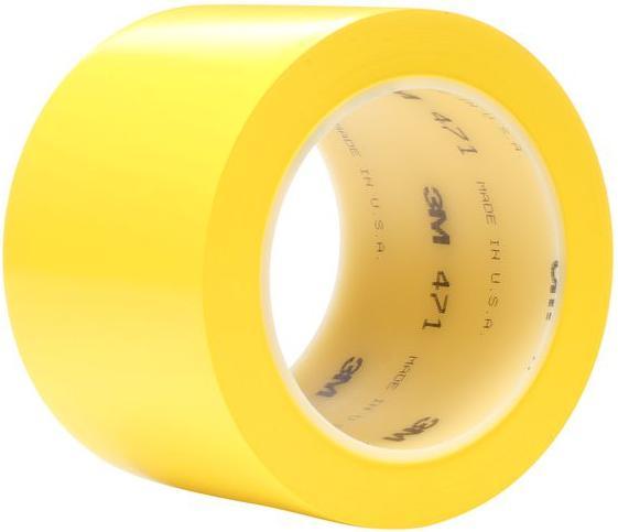 Produktbild 3M Scotch 471 Yellow Vinyl 33m Lane Marking Tape, 0.14mm Thickness (50 mm)