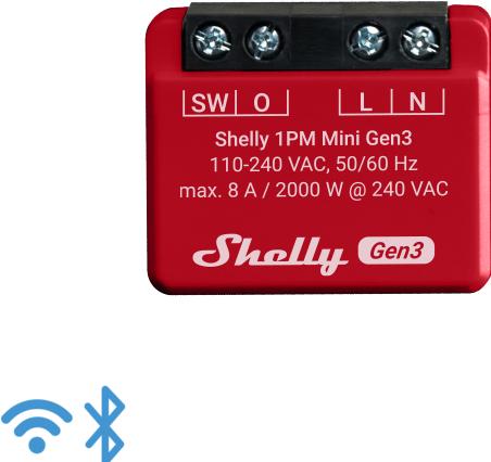 Image du produit Shelly 1PM Mini Gen3 (Actionneur de commutation)