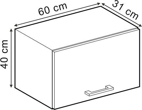 Image du produit Vicco Hängeschrank R-Line (60 x 31 x 40 cm)