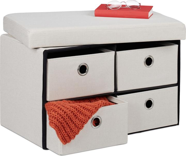 Actual product image Relaxdays bench (60 cm)
