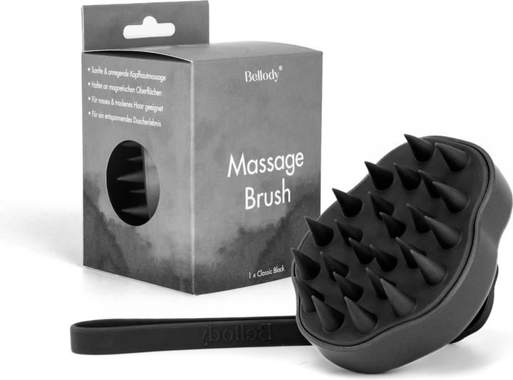 Bellody Brosse de massage du cuir chevelu originale pour stimuler la croissance des cheveux - Masseur de