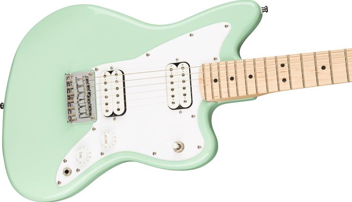 Immagine prodotto Fender Mini Jazzmaster HH Surf Green MN (Chitarra elettrica, Collo: Acero, Corpo: legno di pioppo, Tastiera: Acero)