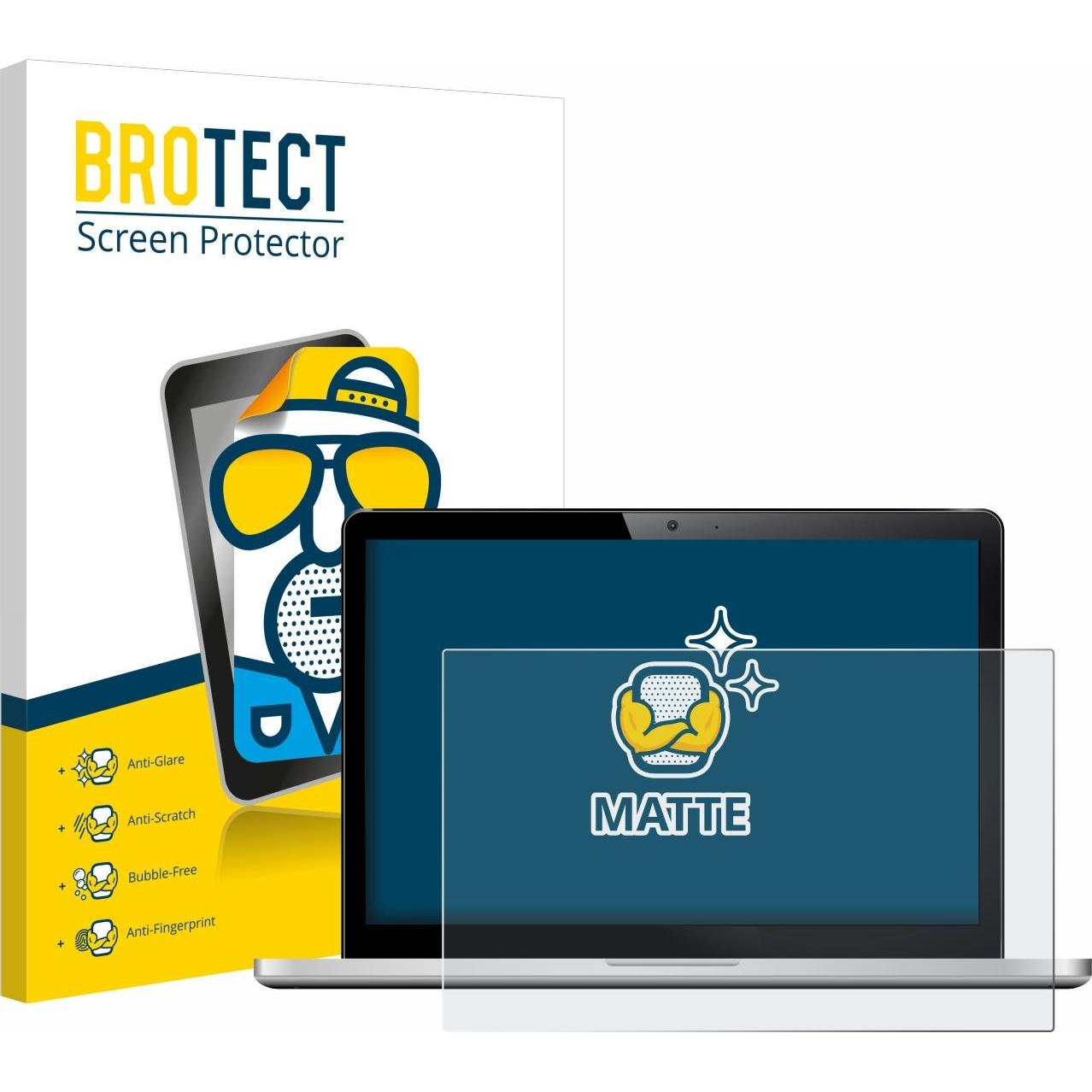 BROTECT Entspiegelungs-Schutzfolie Displayschutz Matt (15.60", 16 : 9), Notebook Schutzfolie
